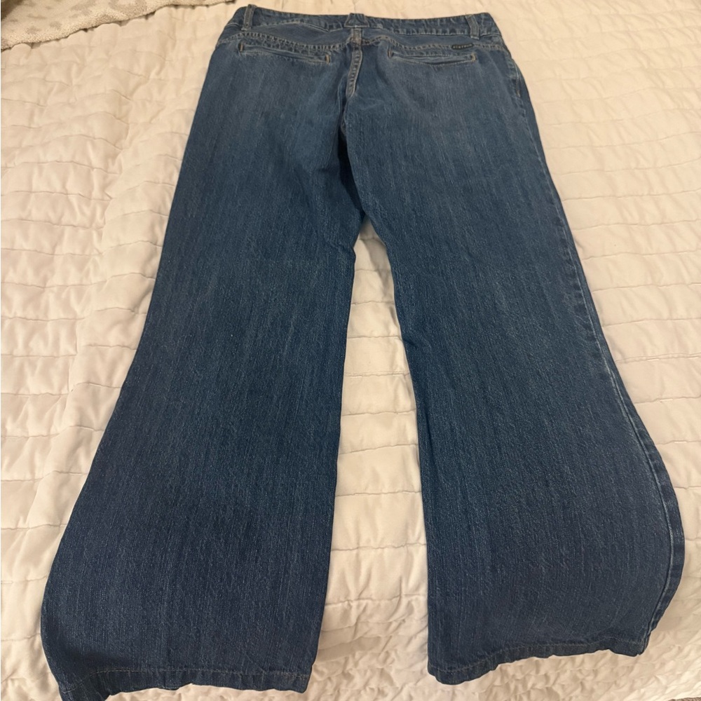 Stetson 214 City Trouser Blue Flare Wide Leg Jeans